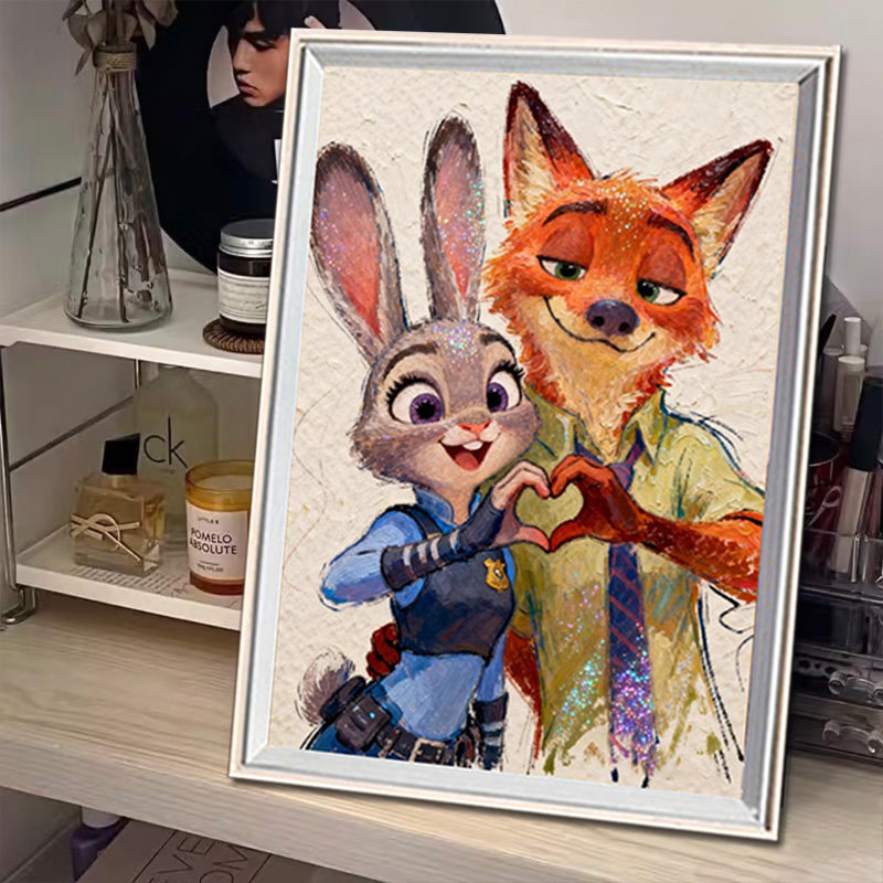 疯狂动物城2026新款钻石画满钻手工贴钻十字绣客厅卧室DIY装饰画