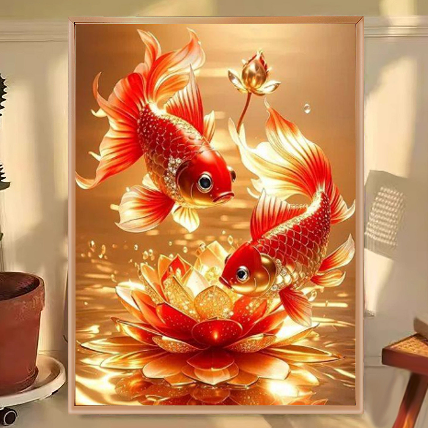 锦鲤跃龙门2026年新款钻石画手工贴钻画考研生日礼物diy成人满钻