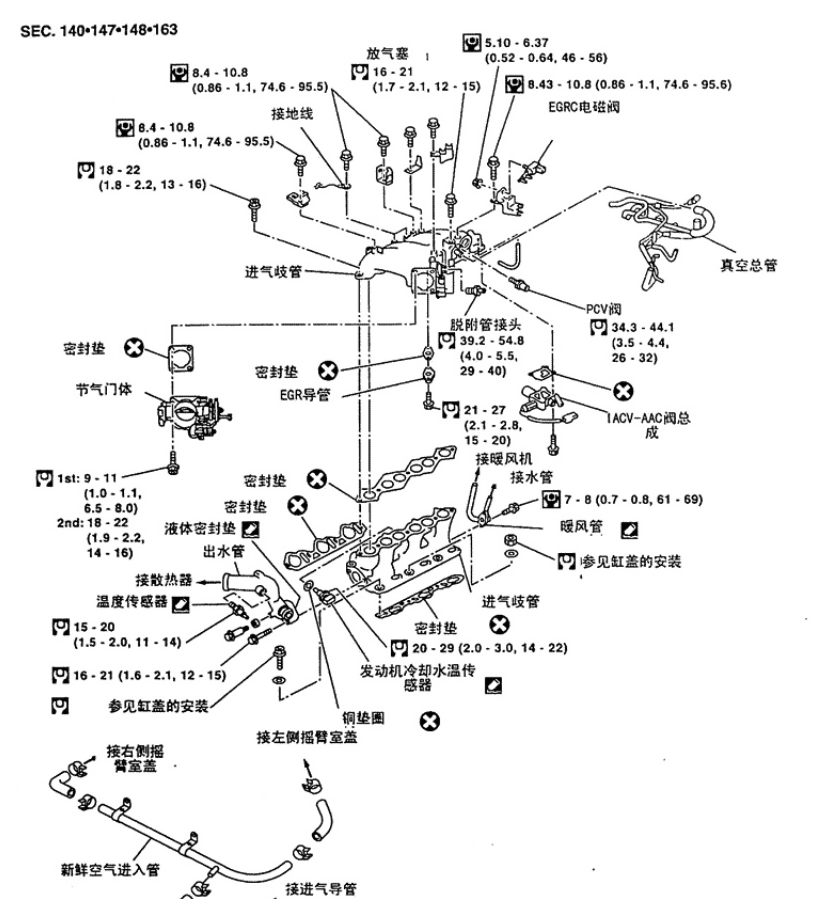 2003年东风日产帕拉丁维修手册电路图拆装保养资料发动机正时线路