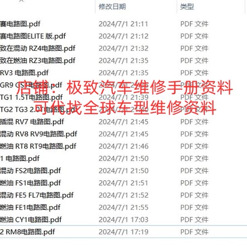 2024-2025年本田飞度奥德赛冠道极湃1维修手册电路图线路接线资料