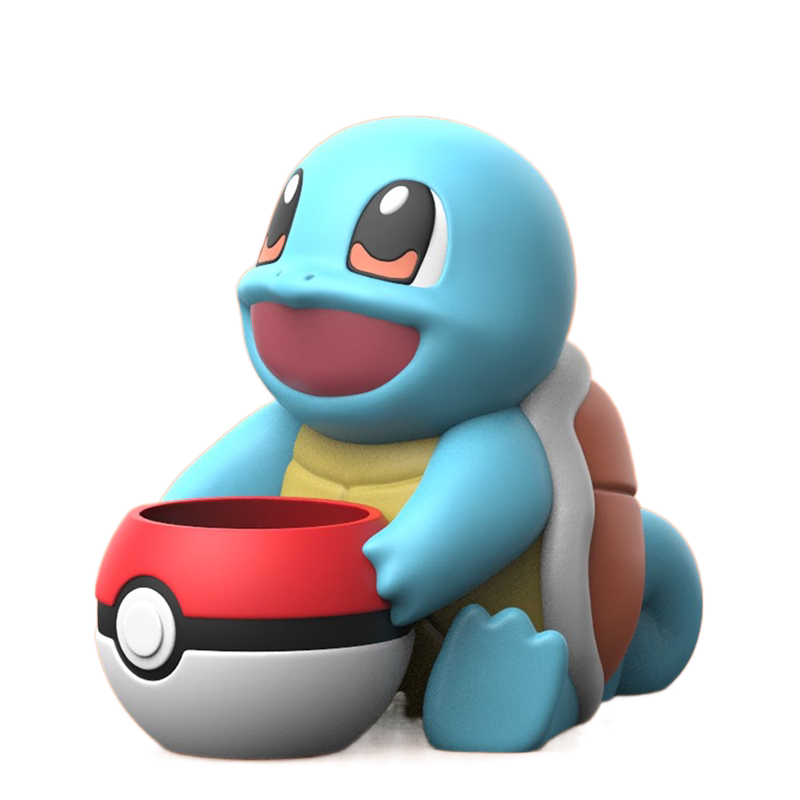 傲娇杰尼龟手办精灵宝可梦动漫模玩摆件花盆模型女生礼物