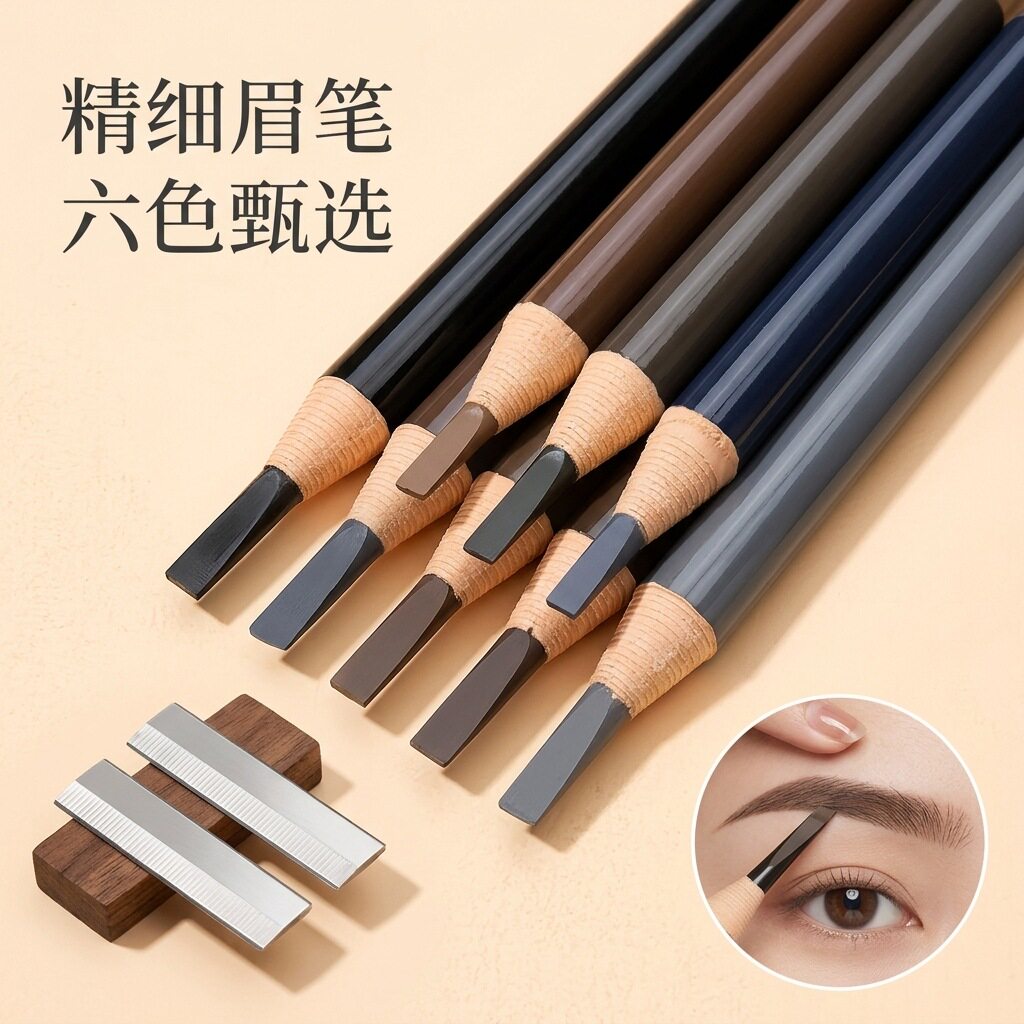 1818拉线笔影楼专用 持妆不晕染不易掉色初学者撕拉眉笔女软笔蕊