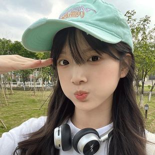 深顶宽帽檐大头围鸭舌帽显脸小帽夏季 棒球帽女新款 户外