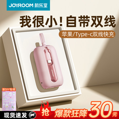 【粉色控必选】小巧便携自带双线