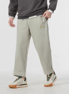 阿迪达斯男裤针织透气长裤休闲运动裤毛圈卫裤宽松直筒裤IT3968