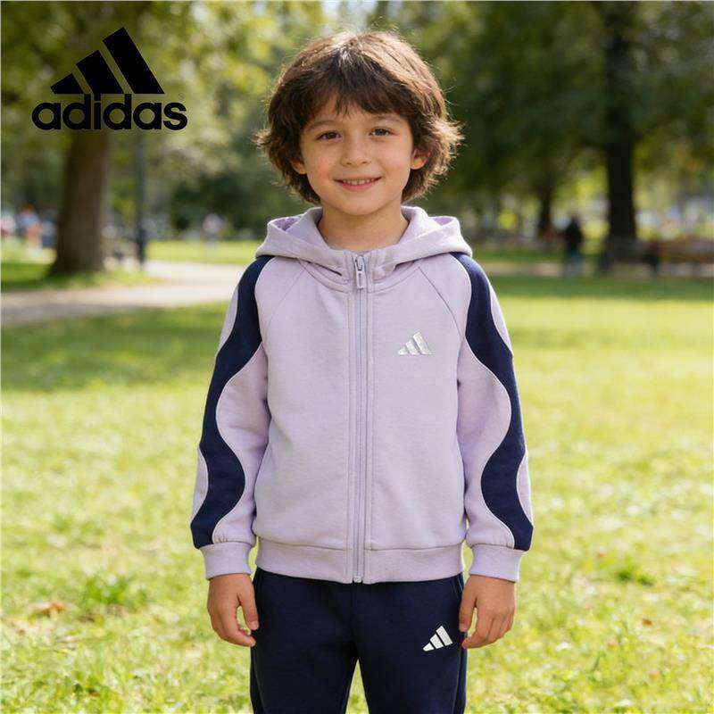 阿迪达斯正品运动服连帽保暖套装