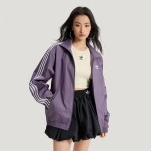 阿迪达斯三叶草经典三条纹外套男女款春季时尚防风运动夹克上衣
