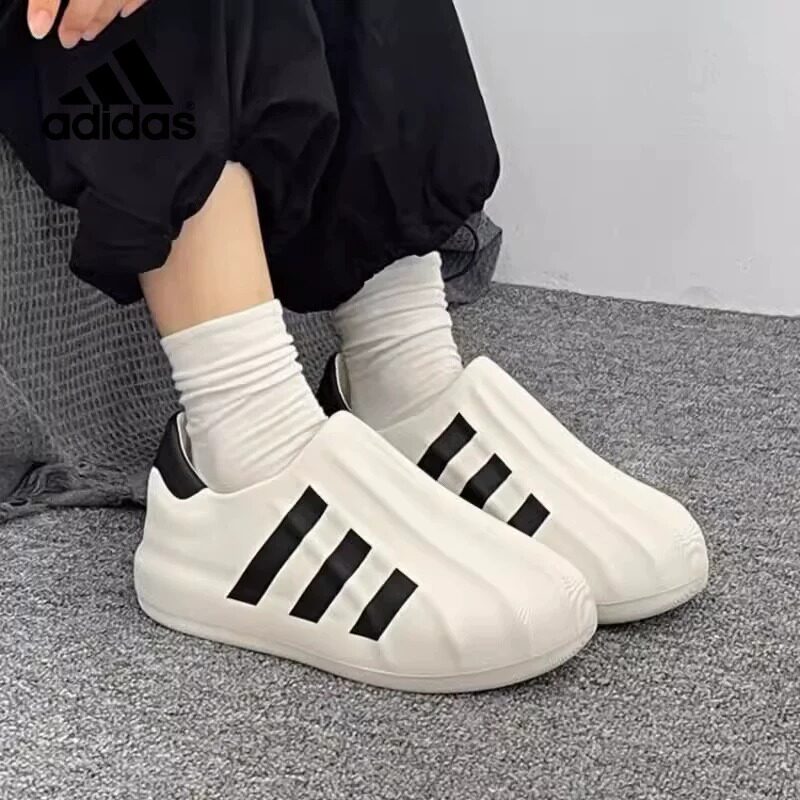 阿迪达斯贝壳头一脚穿情侣运动鞋