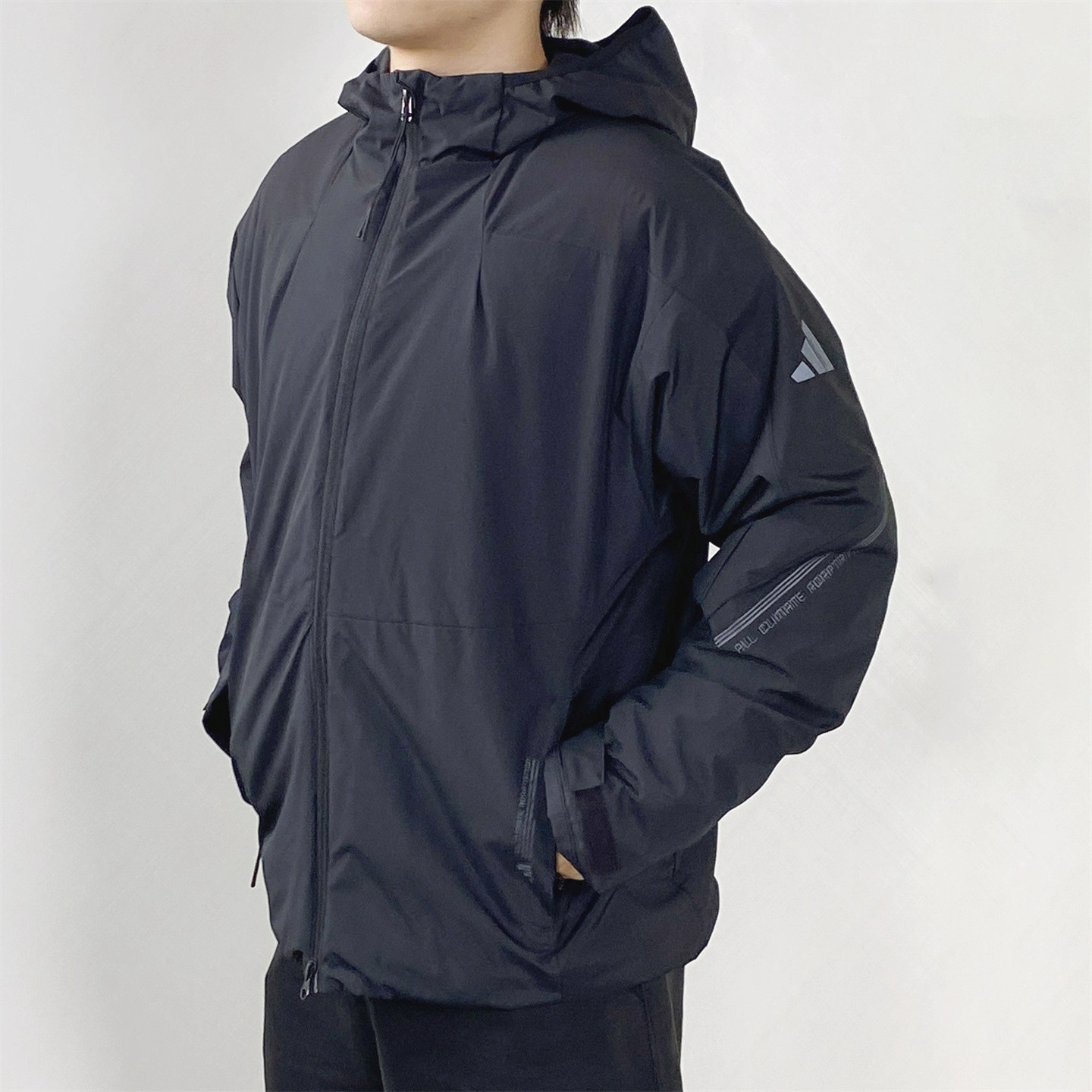 Adidas阿迪达斯正品男女秋冬加绒新款户外拒水徒步休闲外套运动服