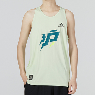 SINGLET Adidas阿迪达斯背心男SHHM M新款 跑步速干运动衫 HJ9886