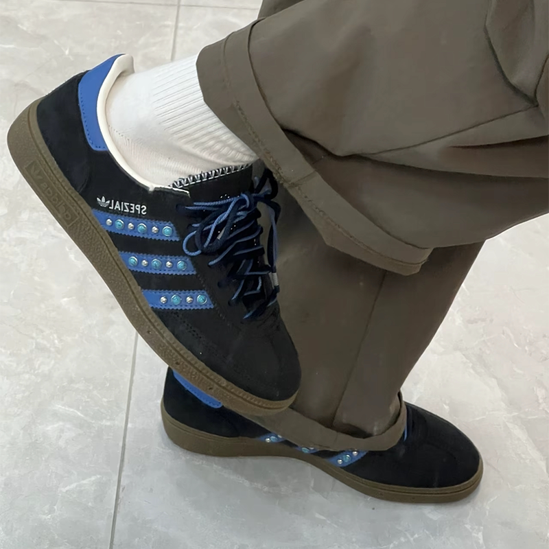 Adidas阿迪达斯三叶草男女鞋SAMBA LT复古民族风T头德训鞋JQ9654