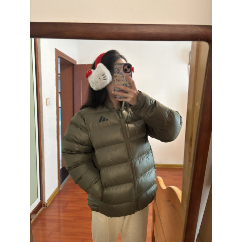 阿迪达斯立领保暖休闲运动棉衣男