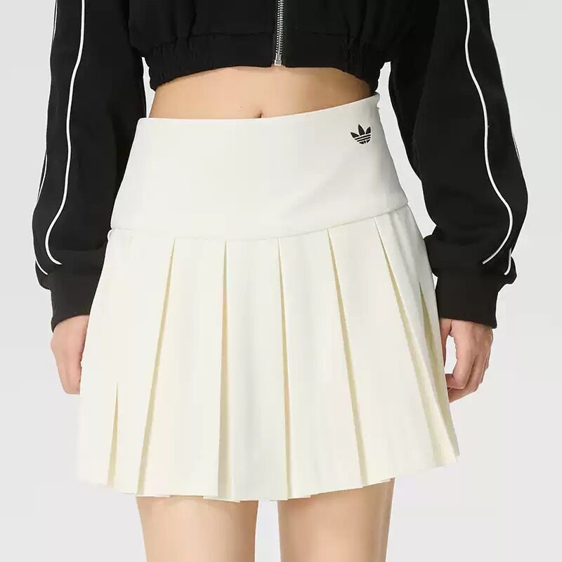 阿迪达斯三叶草半身裙女款裙子2026夏季新款透气休闲时尚运动短裙