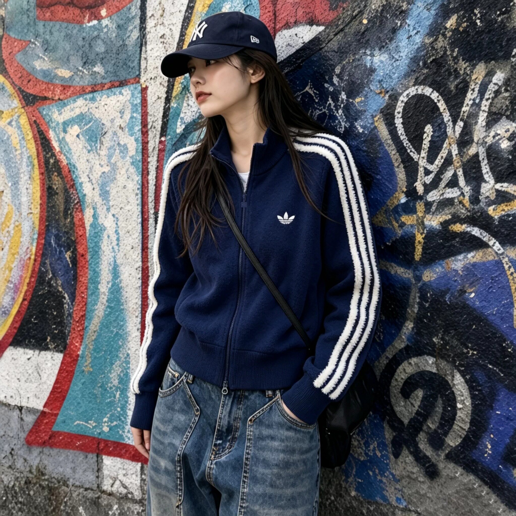 正品Adidas阿迪达斯三叶草外套女款2026秋季复古时尚休闲运动夹克