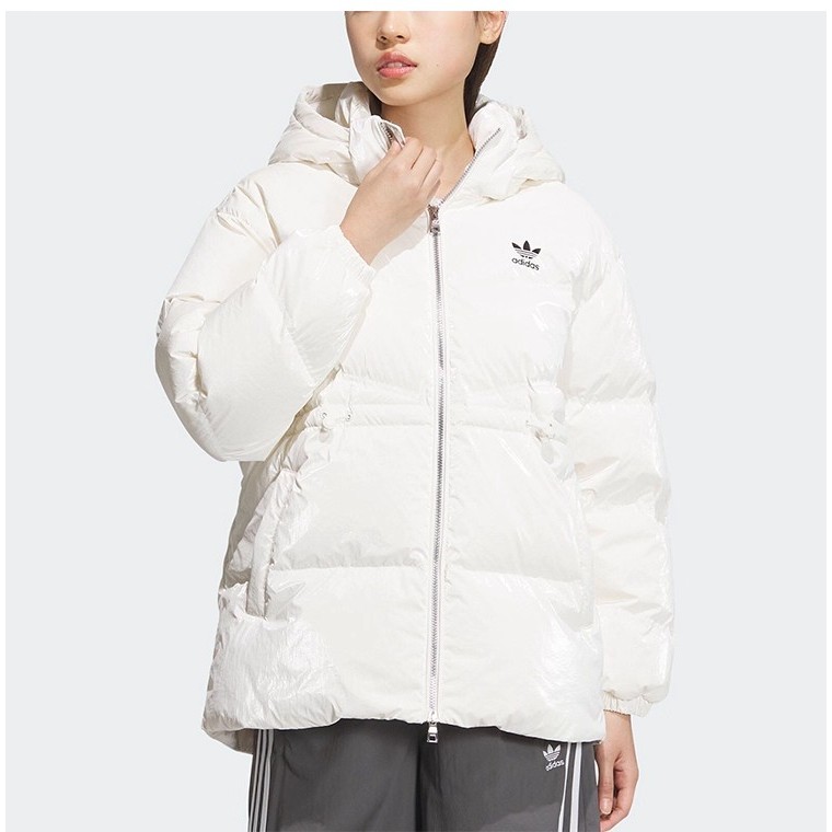 Adidas/阿迪达斯正品三叶草女士时尚保暖运动羽绒服JD3781