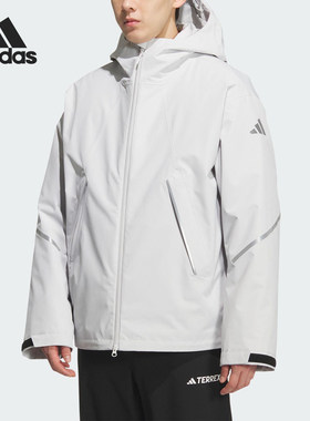 Adidas/阿迪达斯正品2025男女休闲防水透湿三合一冲锋衣KT4970