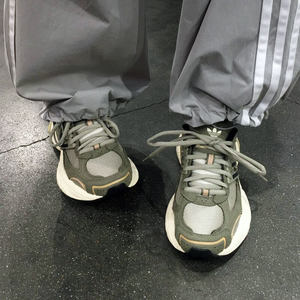Adidas阿迪达斯男女鞋绿色缓震鞋透气厚底老爹鞋运动休闲鞋JR0052