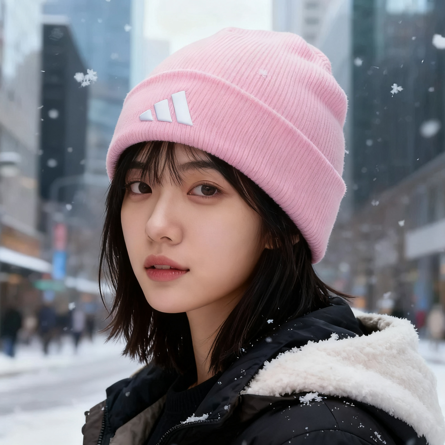 Adidas阿迪达斯冷帽男女跑步户外登山滑雪运动针织毛钱帽子KA2358