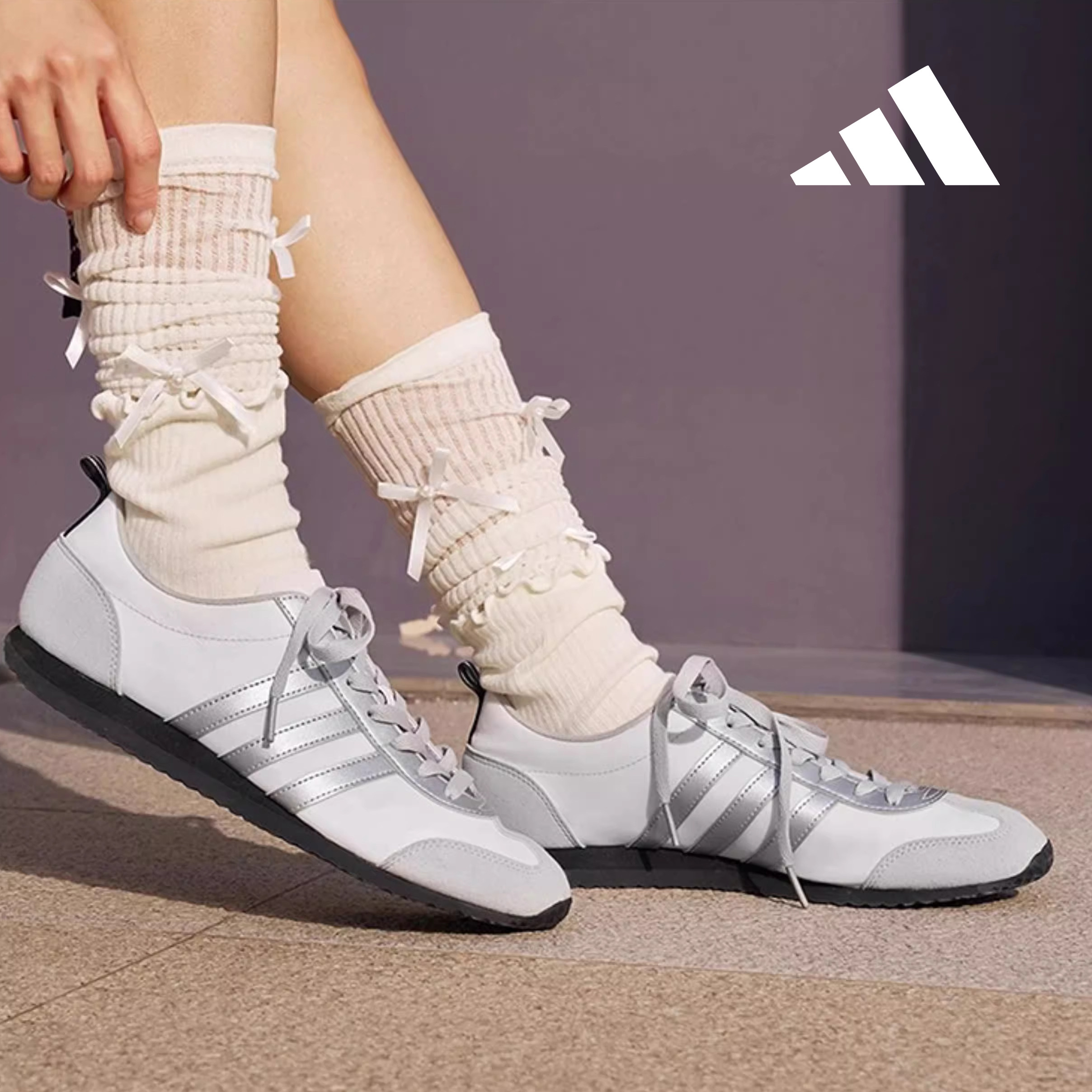 Adidas阿迪达斯正品春季鞋子小白鞋男女款2026爆款专柜正品JR4653