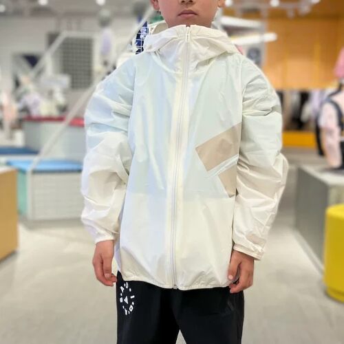 Adidas夏季百搭拉链凉感连帽风衣