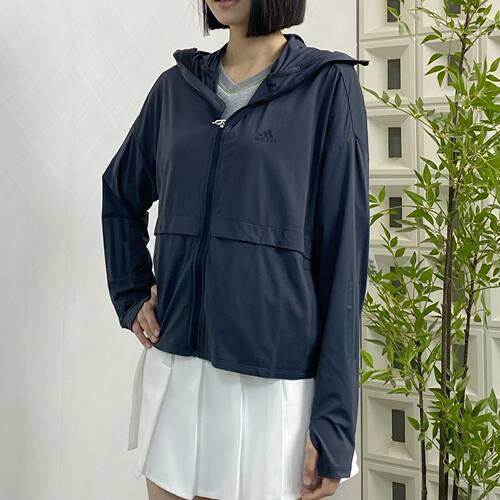 Adidas阿迪达斯防晒衣女2026夏季跑步健身运动薄款凉感外套IW9434