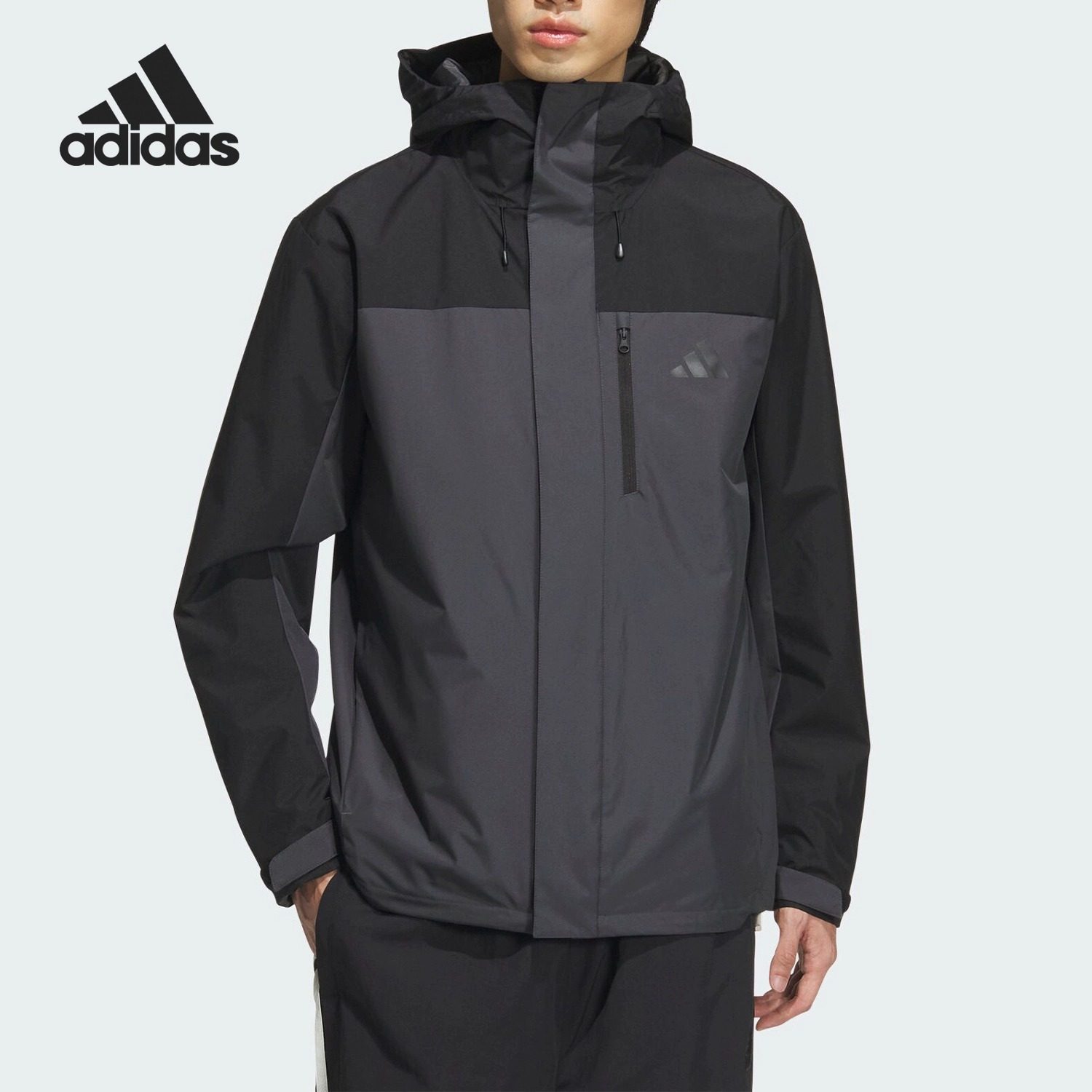 Adidas阿迪达斯加绒户外冲锋衣