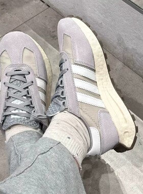 adidas阿迪达斯三叶草正品男女厚底百搭复古经典舒适运动鞋Q47101