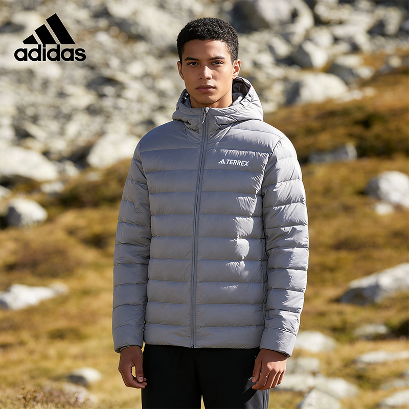 阿迪达斯正品外套运动羽绒服
