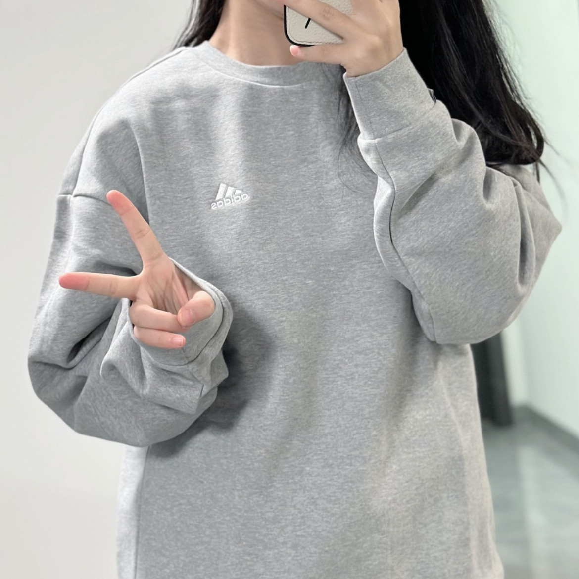 阿迪达斯男子卫衣圆领套头衫