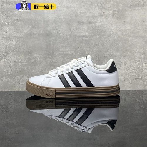 小白鞋系带板鞋阿迪达斯男