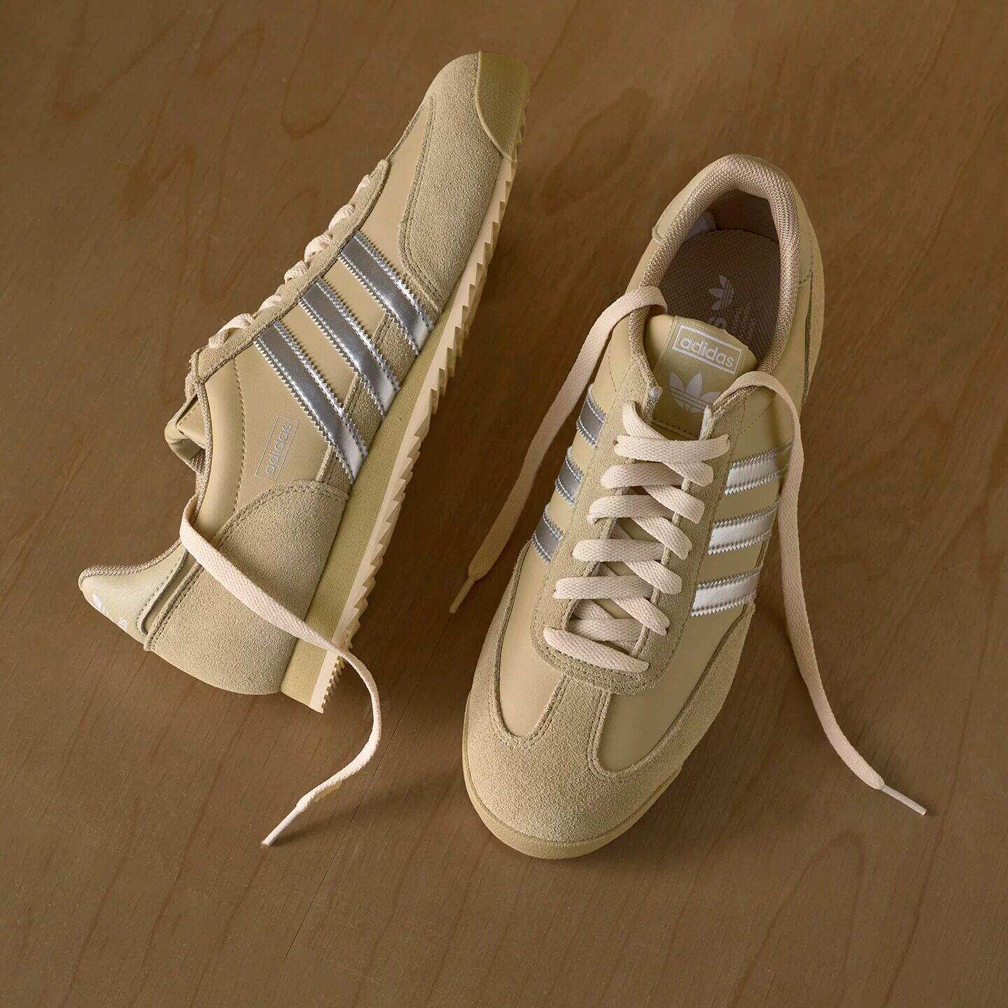 正品T头鞋Adidas三叶草德训板鞋