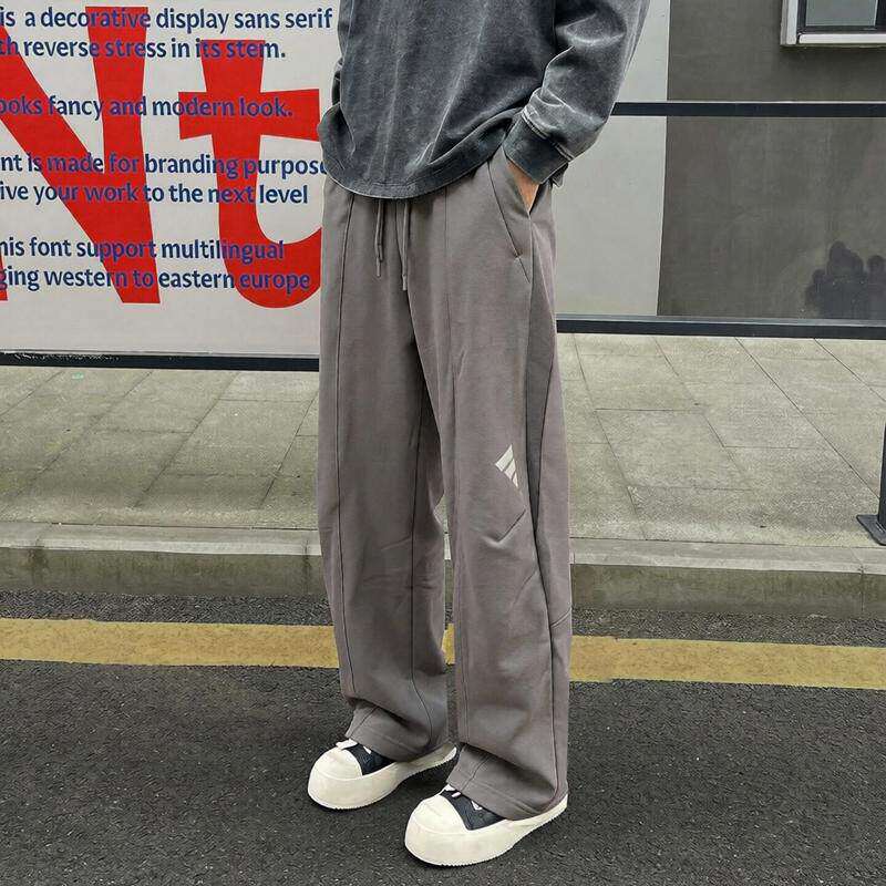Adidas阿迪达斯直筒裤男裤子秋款复古美式篮球运动裤卫裤男士长裤