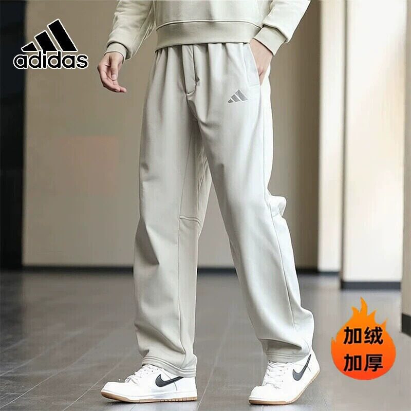正品Adida阿迪达斯男裤加绒加厚