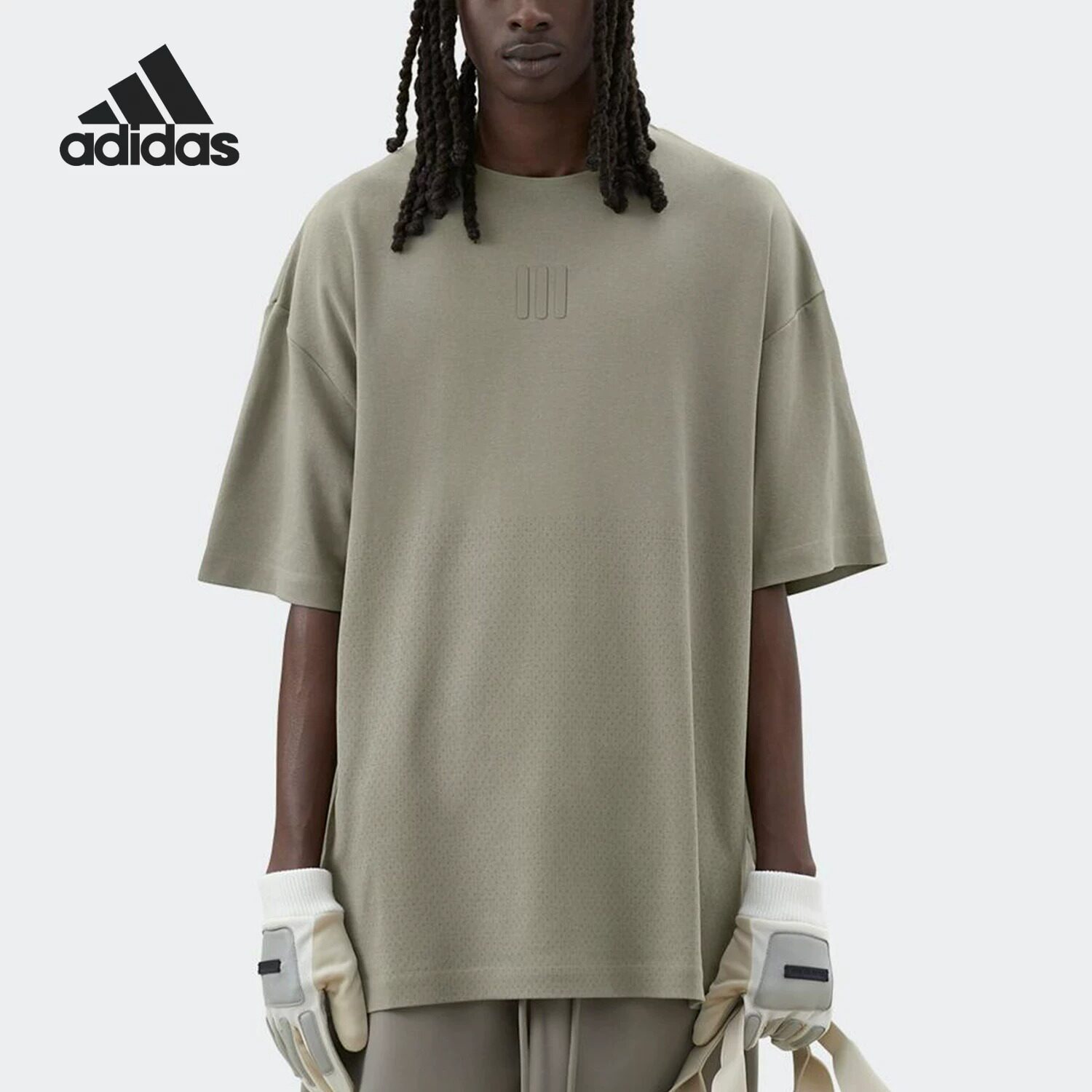 阿迪达斯短袖男装健身跑步训练服