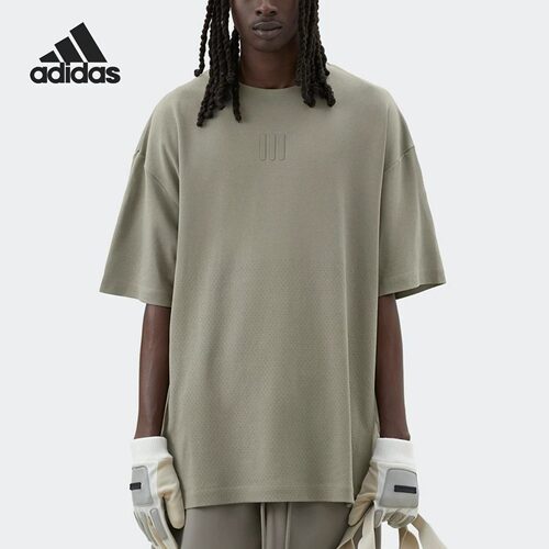 阿迪达斯短袖男装健身跑步训练服