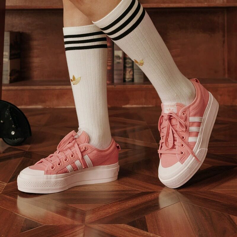 正品Adidas阿迪达斯增高板鞋女士