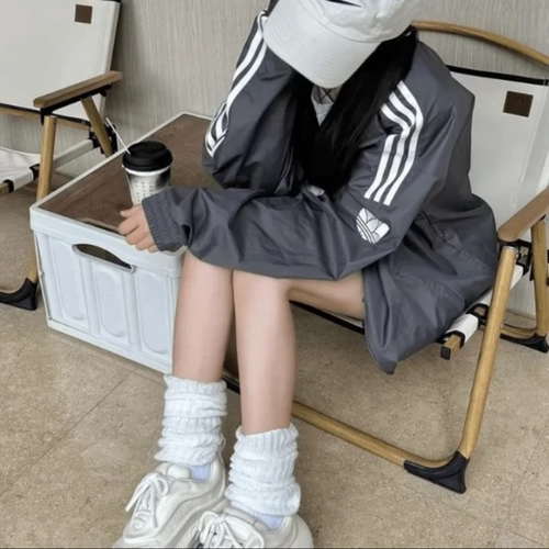 阿迪达斯外套男三叶草立领夹克衫