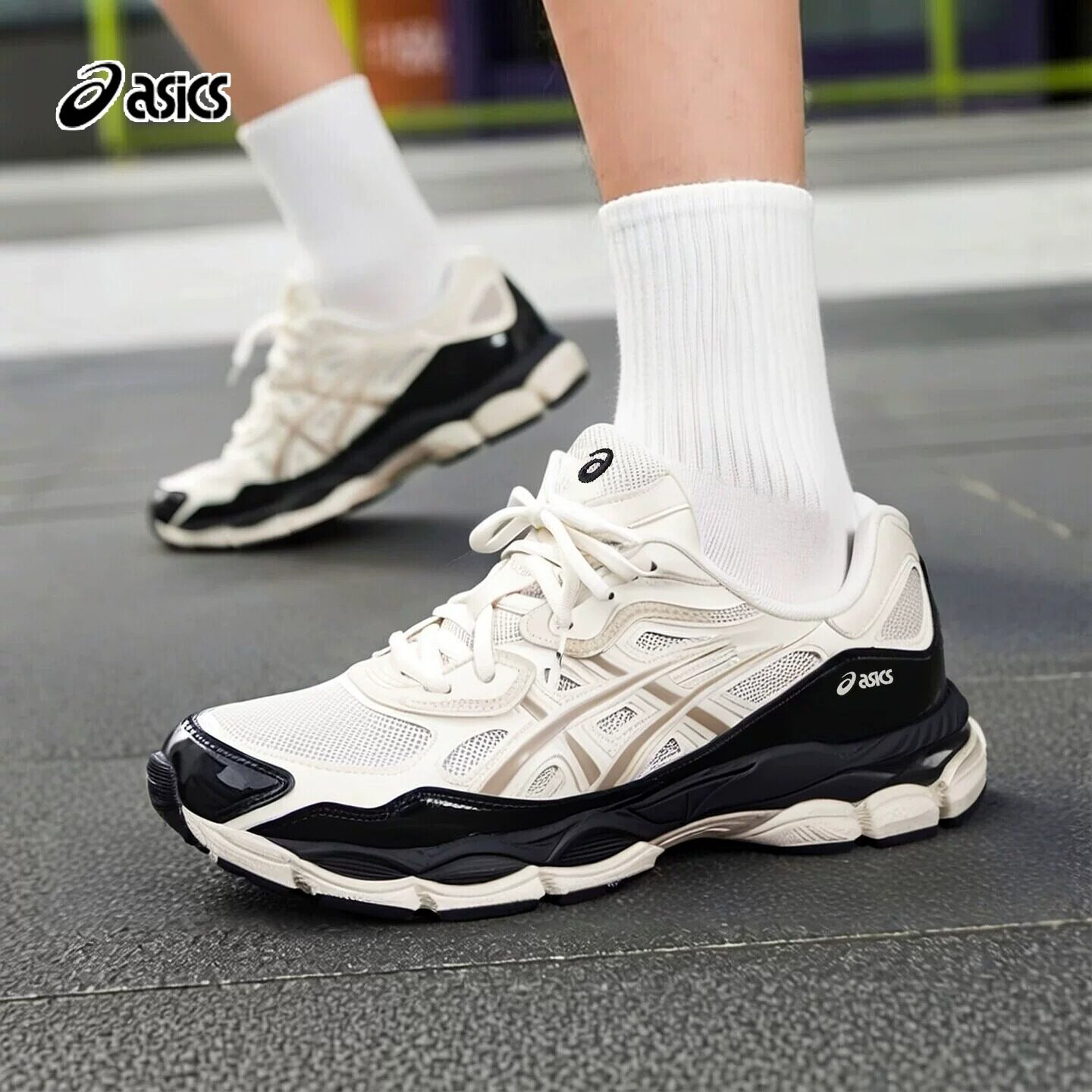 正品asics亚瑟士男鞋女鞋休闲鞋2026新款健身透气运动鞋1203B081