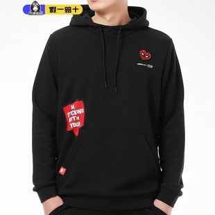 蜘蛛侠漫威联名针织运动连帽套头衫 阿迪达斯卫衣男NEO新款 H55129