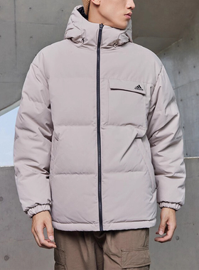 Adidas/阿迪达斯正品秋冬季旅游男子加厚加绒双面穿羽绒服IV7570