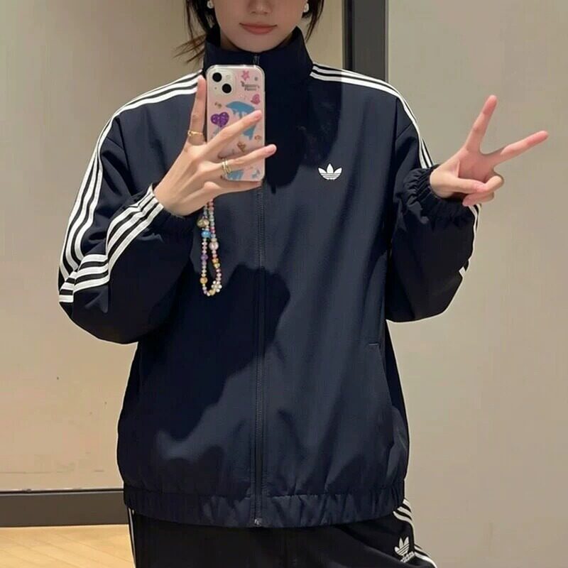 Adidas阿迪达斯男装女装2026秋季新款正品三叶草上衣韩版夹克外套