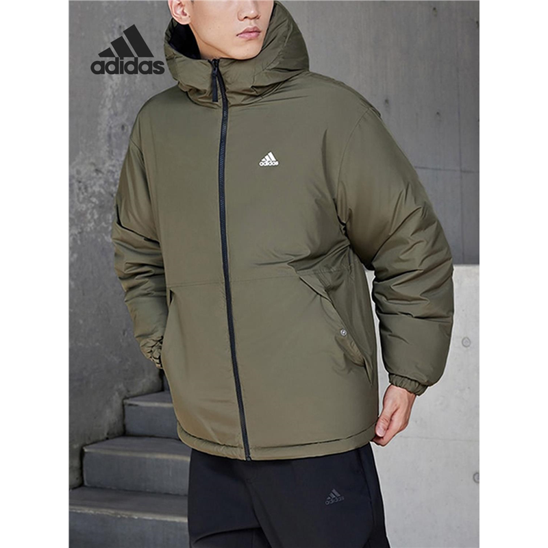 Adidas阿迪达斯羽绒服女男士正品2025冬季新款双面穿运动服IV7569