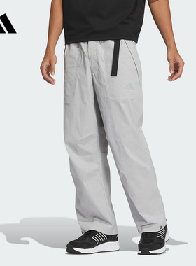 Adidas阿迪达斯男子工装裤梭织宽松透气运动休闲直筒长裤JN9459