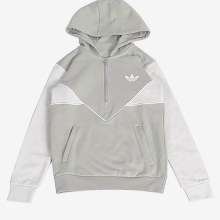 Adidas/阿迪达斯正品三叶草大童简约加绒连帽运动卫衣IJ5380