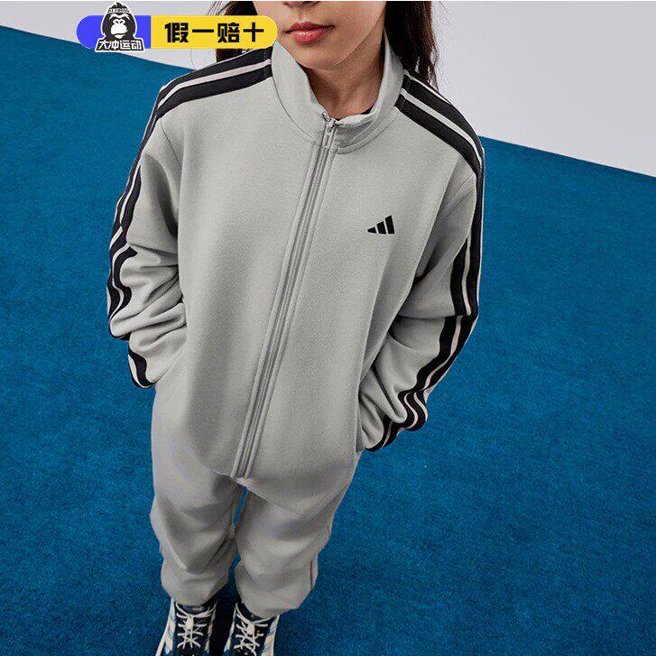 Adidas阿迪达斯儿童衣服套装经典运动长袖训练休闲运动新款KC8476