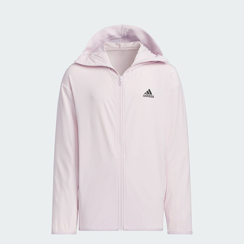 阿迪达斯大童防晒衣夹克连帽外套