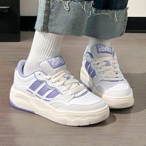 Adidas阿迪达斯正品女鞋小白鞋2026款温柔百搭厚底增高板鞋KH9026