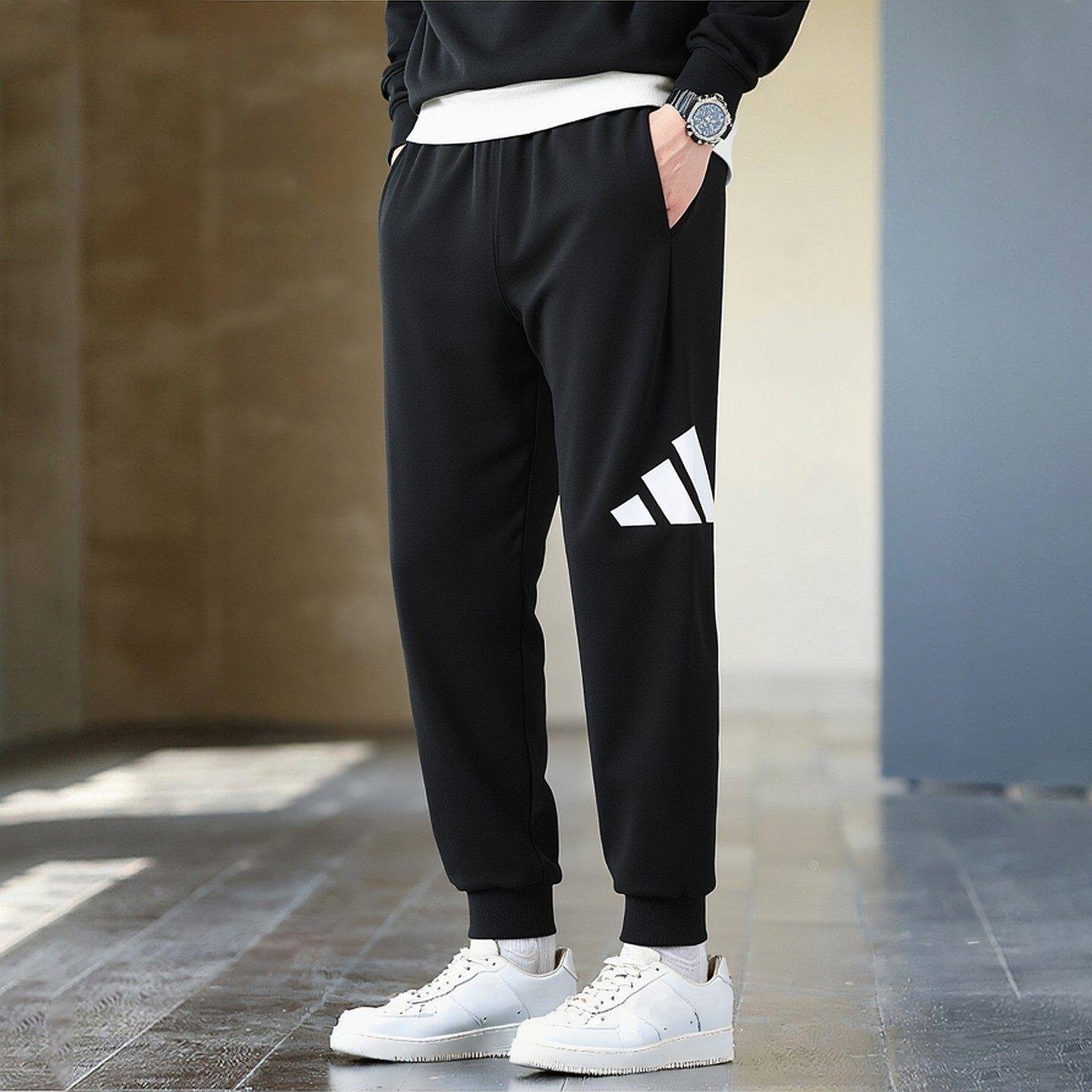 Adidas阿迪达斯运动裤男2026新款收口针织小脚篮球卫裤长裤IN6163