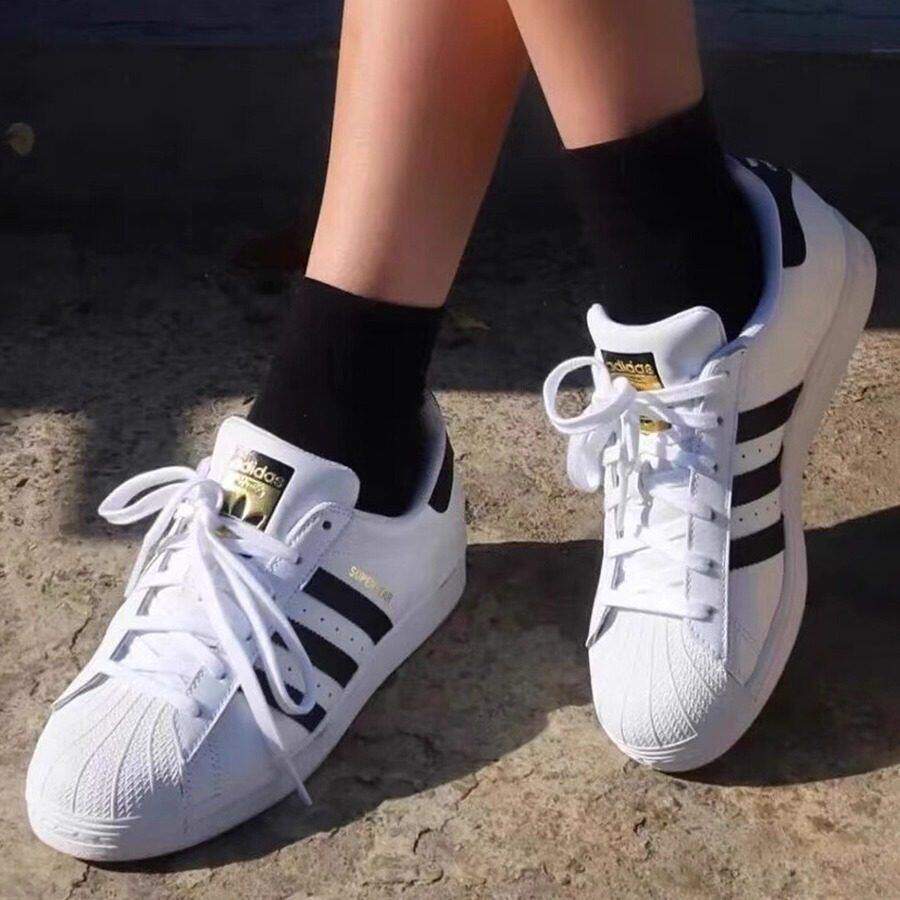 Adidas/阿迪达斯Superstar金标 低帮贝壳头经典运动鞋正品EG4958