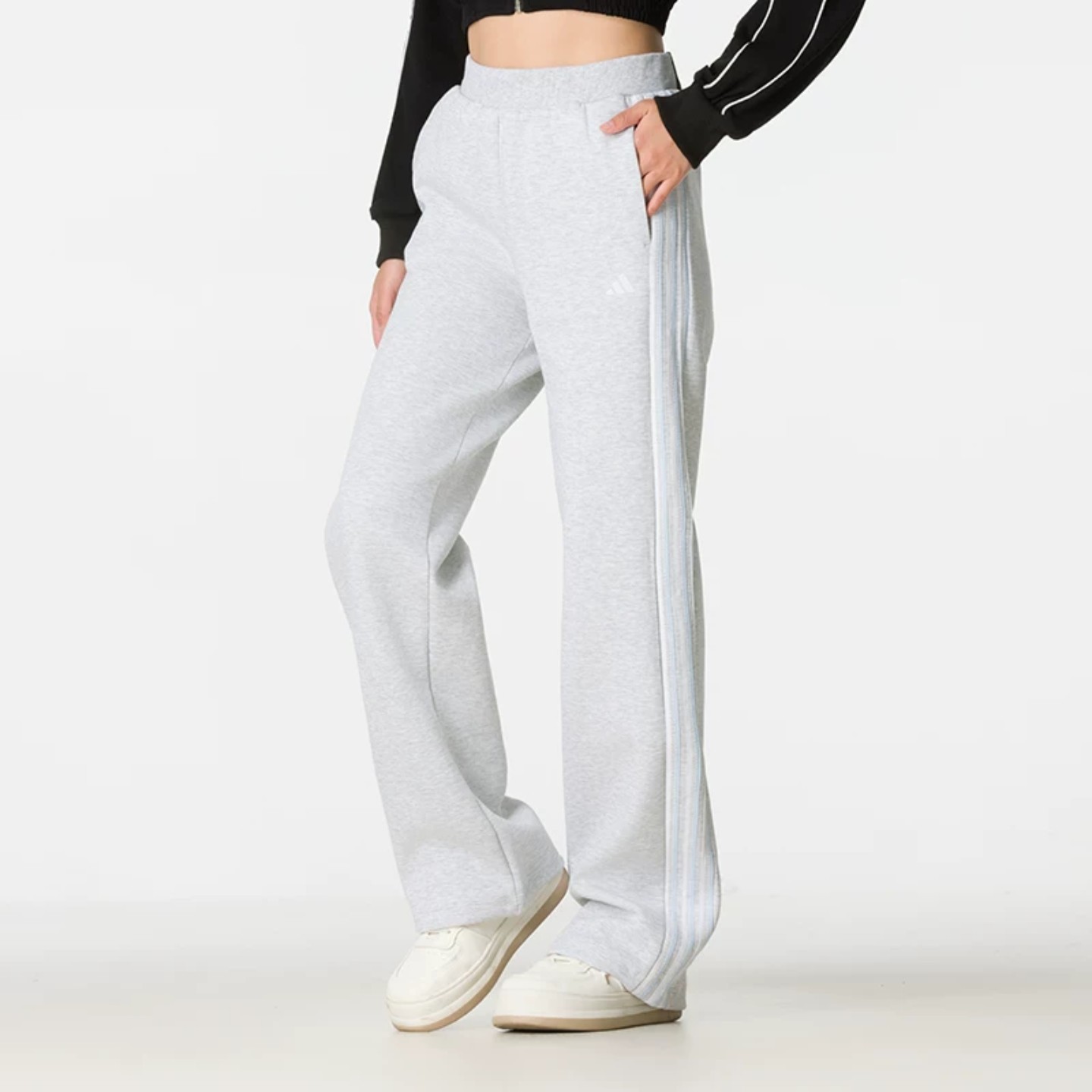 正品Adidas阿迪达斯三叶草长裤女2026秋新款休闲直筒运动裤KZ1565